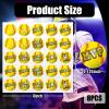 Jecery 200 Pcs Baseball Softball Helmet Decal, Yellow, Letter Style view 3