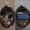 tomtoc Electronic Organizer Travel Case, Water Resistant Dual Compartment Tech Pouch Cable Organization Storage Bag for Charger, Cord, Phone, Hard Drive, Power Bank, Accessories Travel Essentials view 4