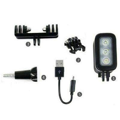 1 Set Camera Diving LED Light Flash Lamp for GoPro (10 9 8 7 6 5)