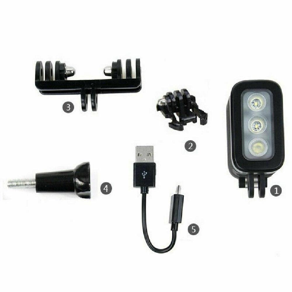 1 Set Camera Diving LED Light Flash Lamp for GoPro (10 9 8 7 6 5)