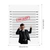 35.4 x 47.2In Secret Agent Mugshot Backdrop Murder Mystery Party Decorations Mugshot Board Top Secret Party Supplies Mystery Party Decorations for Birthday Game Prop Photography Spy Themed Party view 2