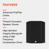 JBL Studio 610, Dark Wood - High-Performance, On-Wall Loudspeaker - with 5.25 PolyPlas Cone Woofer & 2414H-1 Compression Driver - Elegant Design with Magnetic Grille view 3