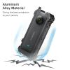 Andoer Sports Camera Video Cage Aluminum Alloy with Dual Cold Shoe Mounts Metal Protective Frame Camera Cage Vlog Accessories Replacement for X3 view 4