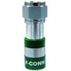 Belden - FSNS6PL-25 - West Penn ProSNS RG-6 Plenum F Coax Compression Connector - 25 Pack - 1 x F Connector Video - Male - Gold - Green view 1