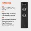 JBL Studio 690, Dark Wood - High-Performance Floorstanding Loudspeaker - with 2414H-1 Compression Driver, High-Definition Imaging Horn & Dual 8 PolyPlas Cone Woofers view 3