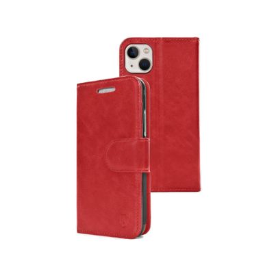RadiArmor RF Blocking Wallet Case - Compatible with iPhone 14 - RF Shielding Wallet-Case Lab Certified Protection (Red)