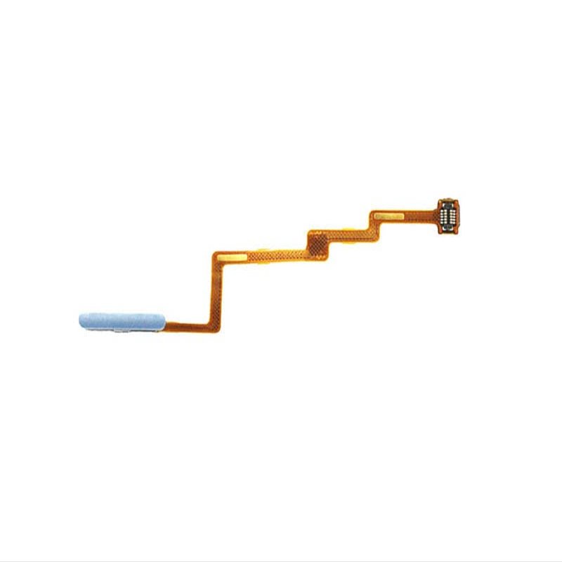 Power Button Switch Mute On/Off Fingerprint Sensor Touch ID Scanner Key Flex Cable for Xiaomi Redmi K40 / K40 Pro/Mi Poco F3 - Blue