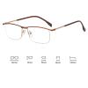 laureles Men Blue Light Blocking Reading Glasses Women Metal Small Half Frame Busniess Computer Eyewear (C1, 2.50 Magnification) view 3