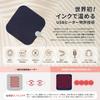 INKO IK07780 USB Wearable Heater, Patent Technology, Warms Up with Ink, Easy to Attach to Clothes, Clip on Clip, 0.04 inch (1 mm), Ultra Thin, Electromagnetic Waves, Free Inner Pad, USB Hot Mat, Cold Protection Goods, Navy view 3
