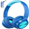 Voopwink Kids Headphones with Microphone, Wired Over Ear Headsets with Limited Volume 85dB/ 94dB for Boys Girls Teens Children Online School/Travel/iPad/Tablet/Cellphone view 1