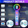 ZLPOWER Portable Photo Booth Machine for iPad 10.2" 10.9" 11" 12.9" Shell Stand Selfie Photobooth with Custom Logo RGB Ring Light Remote Control and Flight Case for Parties Events Rental Wedding view 3