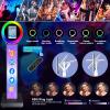 ZLPOWER Portable Photo Booth Machine for iPad 10.2" 10.9" 11" 12.9" Shell Stand Selfie Photobooth with Custom Logo RGB Ring Light Remote Control and Flight Case for Parties Events Rental Wedding view 4