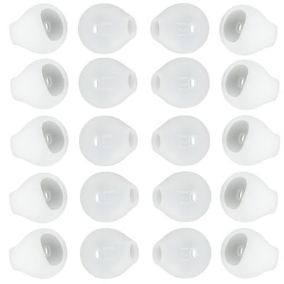 10 Pairs Earbud Covers Silicone Tips Replacement Ear Gels Buds Compatible with Samsung Galaxy Note 5/Note 7/s7/s6/s6 Edge/Level U Earbuds,White