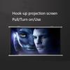 60" Projection Screen Foldable Wrinkle-Free Projector Screen 16:9/4:3 HD Outdoor Projection Movies Screen, for School Theatre Cinema Home (Size : 60in 4:3) view 2