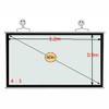 60" Projection Screen Foldable Wrinkle-Free Projector Screen 16:9/4:3 HD Outdoor Projection Movies Screen, for School Theatre Cinema Home (Size : 60in 4:3) view 4