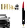 Ajxn 1 PC Car Bullet Antenna Skull, 5.4In Suitable for Ford F150 Wrangler Jeep Chevy Silverado 1500 2500 3500 HD Avalanche GMC Sierra 1500 2500 3500 Denali Heavy Duty Pickup Trucks Accessories (Red) view 1