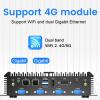 Kinupute Industrial Mini PC, Fanless Desktop Computer Core i7-5500U 2.4-3.0GHz, Windows 10 Pro, 16GB RAM, 256GB SSD, 2xNICs, 6xCOM RS232, 4xUSB 3.0, HDMI/VGA Ports, Full Metal Case view 4
