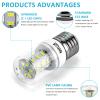 MIFLUS Refrigerator Light Bulb,Appliance Bulb 5304511738/ Light Bulb Kei D34l E26/E27 3.5W 5000K (85V-265V White Light) Refrigerator Led Light Bulb-2Packs view 3