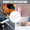 ARTIBETTER 2pcs Desktop Wire Organizer Adhesive Cable Clips Slot for Data Headphone and Audio Cables Traceless Double-Sided Adhesive view 2