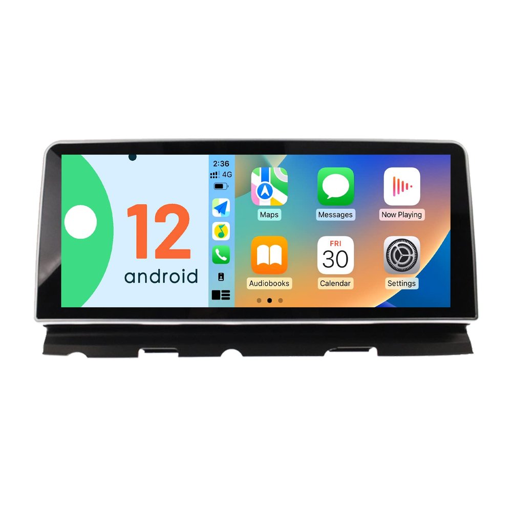 ZWNAV 12.3 Inch Qualcomm Android 12 Car Radio Upgrade for BMW 7 Series F01 F02 2009-2012 CIC System Stereo Replacement Touch Screen Carplay Android Auto Audio Multimedia Player GPS Navigation