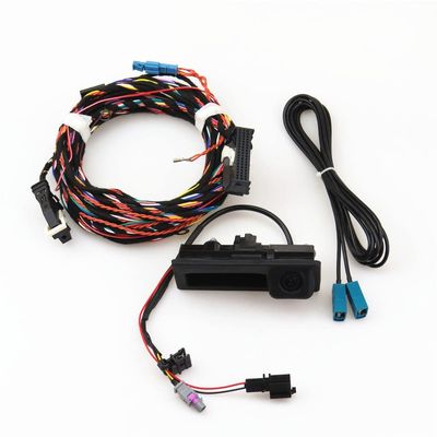 12V Car RGB Reversing Video Camera Webcam + Plug Harness For Tiguan 2011-2012 RNS510 RCD510 5ND 827 566 C 5ND827566C
