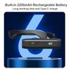 Camnoon 4K 30FPS Head Mounted Camera Wearable WiFi Video Camera Camcorder Webcam 120Wide Angle Lens Anti-Shake Built-in Battery APP Control for Vlog Video Recording view 4