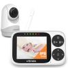 VTimes Baby Monitor with Camera and Audio, 3.2" IPS Screen Video Baby Monitor No WiFi Night Vision, Portable Baby Camera VOX Mode Pan-Tilt-Zoom Alarm and 1000ft Range, Ideal for Baby/Elderly/Pet view 1