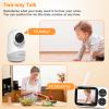 VTimes Baby Monitor with Camera and Audio, 3.2" IPS Screen Video Baby Monitor No WiFi Night Vision, Portable Baby Camera VOX Mode Pan-Tilt-Zoom Alarm and 1000ft Range, Ideal for Baby/Elderly/Pet view 2