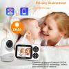 VTimes Baby Monitor with Camera and Audio, 3.2" IPS Screen Video Baby Monitor No WiFi Night Vision, Portable Baby Camera VOX Mode Pan-Tilt-Zoom Alarm and 1000ft Range, Ideal for Baby/Elderly/Pet view 3