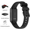 TopPerfekt Bands Compatible with Fitbit Inspire 3, Adjustable Soft Silicone Accessories Sport Strap for Women Men Bands Black Large view 3