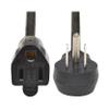 Tripp Lite Right-Angle Power Extension Cord, 15 Feet / 4.6 Meters, 13 Amps 120V, 16 AWG, NEMA 5-15P to 5-15R Plugs, Manufacturer's Warranty (P022-015-13A15D) view 1