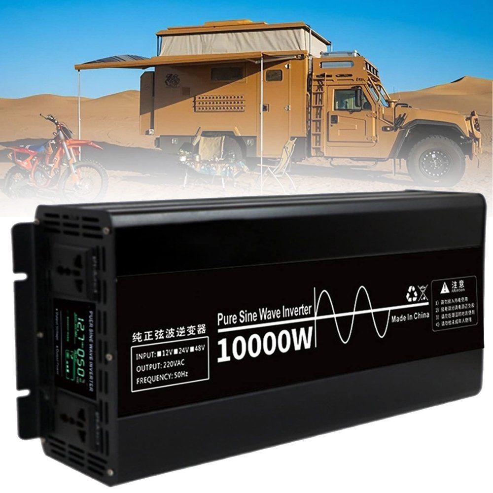 CHUNTIANMEI 10000 Watt Pure Sine Wave Inverter 12v 24v 48v to 110v 220v Car Converter Power Inverter for Motorhomes,Truck,Boat,Camping,Household,Van Outdoor Power Supply,10000W-48Vto110V