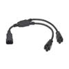 Tripp Lite Power Cord Y-Splitter, 18 inches / 45.7 Centimeters, C14 to 2X NEMA 5-15R Outlets, 13 Amps 125V, Manufacturer's Warranty (P002-18N-2R) view 1