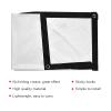 16 : 9 Projection Screen, Foldable Portable Projector Movies Screens for Home Theater Outdoor Indoor White Projector Curtain Projection Screen Designed with Black Edging and Hanging Holes(60 inches) view 4