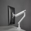 Amer Mounts - Single Monitor Clamp Grommet Mount with Articulating Arm [Arctic Edition] - Supports 17" - 32" Standard LCD Flat Screen Display - HYDRA1A view 3