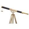 Navirock Brass & Leather Sailor Moon Telescope Shiny Nautical Vintage Wooden Tripod view 2