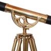 Navirock Brass & Leather Sailor Moon Telescope Shiny Nautical Vintage Wooden Tripod view 3