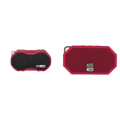 Altec Lansing Waterproof Bluetooth Speakers Bundle - Baby Boom XL & Mini H2O (Red)
