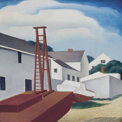 Pile Driver : George Copeland Ault : Archival Quality Art Print