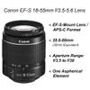 Canon EOS 4000D / T100 DSLR Camera with EF-S 18-55mm + 75-300mm Lens, SanDisk 64GB Memory Card, Tripod, Flash, Backpack + ZeeTech Accessory Bundle (Renewed) view 4