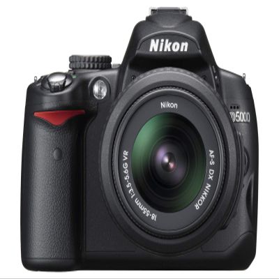 Nikon D5000 12.3 MP DX Digital SLR Camera with 18-55mm f/3.5-5.6G VR Lens and 2.7-inch Vari-Angle LCD (Renewed)