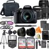 Canon EOS 2000D / Rebel T7 Digital SLR Camera 24.1MP with 18-55mm + 75-300mm Lens, ZeeTech Accessory Bundle, 2 Pack SanDisk 64GB Memory Card, Telephoto + Wideangle Lenses, Flash, Case (Renewed) view 1