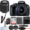 Canon EOS 4000D / Rebel T100 DSLR Camera 18-55mm Zoom Lens + ZeeTech Accessory Bundle with SanDisk 32GB Memory Card, Cleaning Starter Kit, High Speed Memory Card Reader (Renewed) view 1