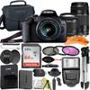Canon EOS 2000D / Rebel T7 Digital SLR Camera 24.1MP with EF-S 18-55mm & 75-300mm Lens + ZeeTech Accessory Bundle, SanDisk 64GB Memory Card, Wire Remote Control, Case and Flash (Renewed) view 1
