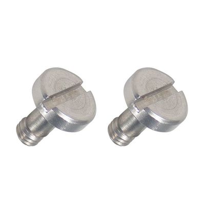 BGNing 2 Pcs M5 Knurled Thumb Screw Threaded 1/4 3/8 Thumbscrew Knobs Adapter Mount High Step Slotted Head Hand Tighten Compatible with GoPro Cameras (2Pcs 1 4 Steel Screw)