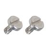 BGNing 2 Pcs M5 Knurled Thumb Screw Threaded 1/4 3/8 Thumbscrew Knobs Adapter Mount High Step Slotted Head Hand Tighten Compatible with GoPro Cameras (2Pcs 1 4 Steel Screw) view 1