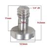 BGNing 2 Pcs M5 Knurled Thumb Screw Threaded 1/4 3/8 Thumbscrew Knobs Adapter Mount High Step Slotted Head Hand Tighten Compatible with GoPro Cameras (2Pcs 1 4 Steel Screw) view 2