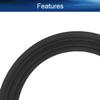 Juvielich 7.5inch/195mm Speaker Cloth Edge Surround Rings Replacement Part for Speaker Repair or DIY 1pcs view 3