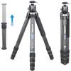INNOREL 10-Layer Carbon Fiber Compact Tripod KT404C Professional 40mm Tube Heavy Duty Camera Stand for Digital DSLR Video Camcorder with 52mm Low Profile Panoramic Ballhead Center Column Load 30kg view 1