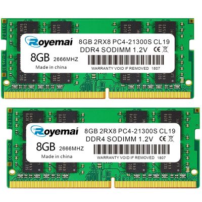 16GB DDR4 21300S PC4 2666 16GB SODIMM, DDR4-2666MHz PC4-21300 CL19 2Rx8 1.2V Non-ECC 260 Pin Laptop Memory Module Ram